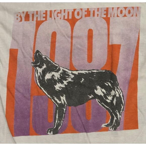 Vtg Los Lobos Band Tee 1987 By Light Of Moon RARE Graphic USA Single Stitch LG - Picture 7 of 10